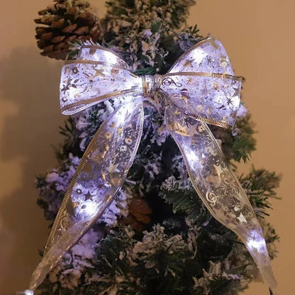 "Christmas Ribbon Fairy Lights – DIY Bows & Ornaments for 2025 Holiday Decor!